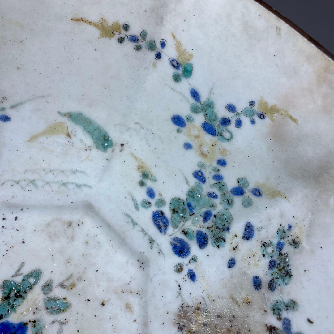 専用　江戸中期　柿右衛門八角鉢　幅約21.5㎝　東Y7-0312③タカチ