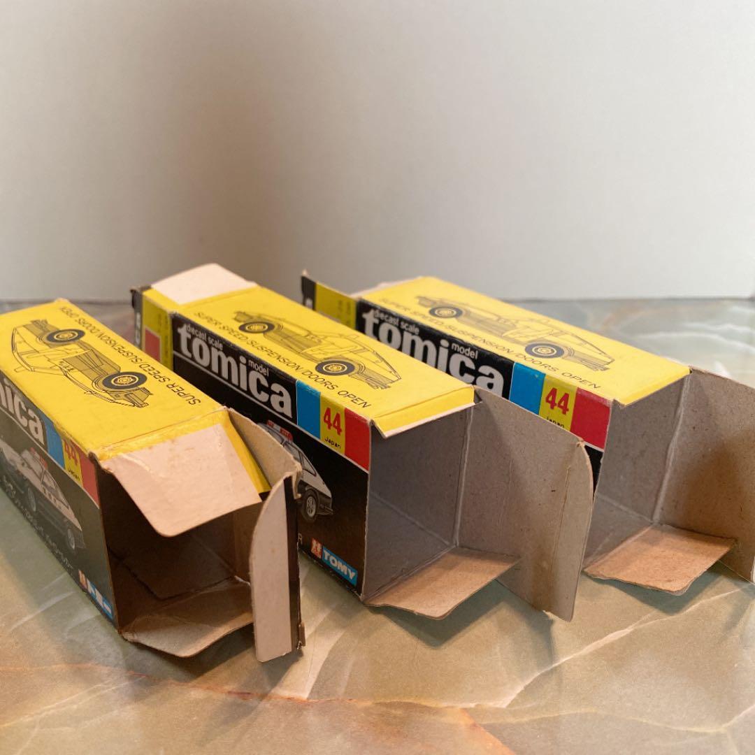 トミカNO.44日産フェアレディ280Z-Tパトカー 3台セット 黒箱 日本製