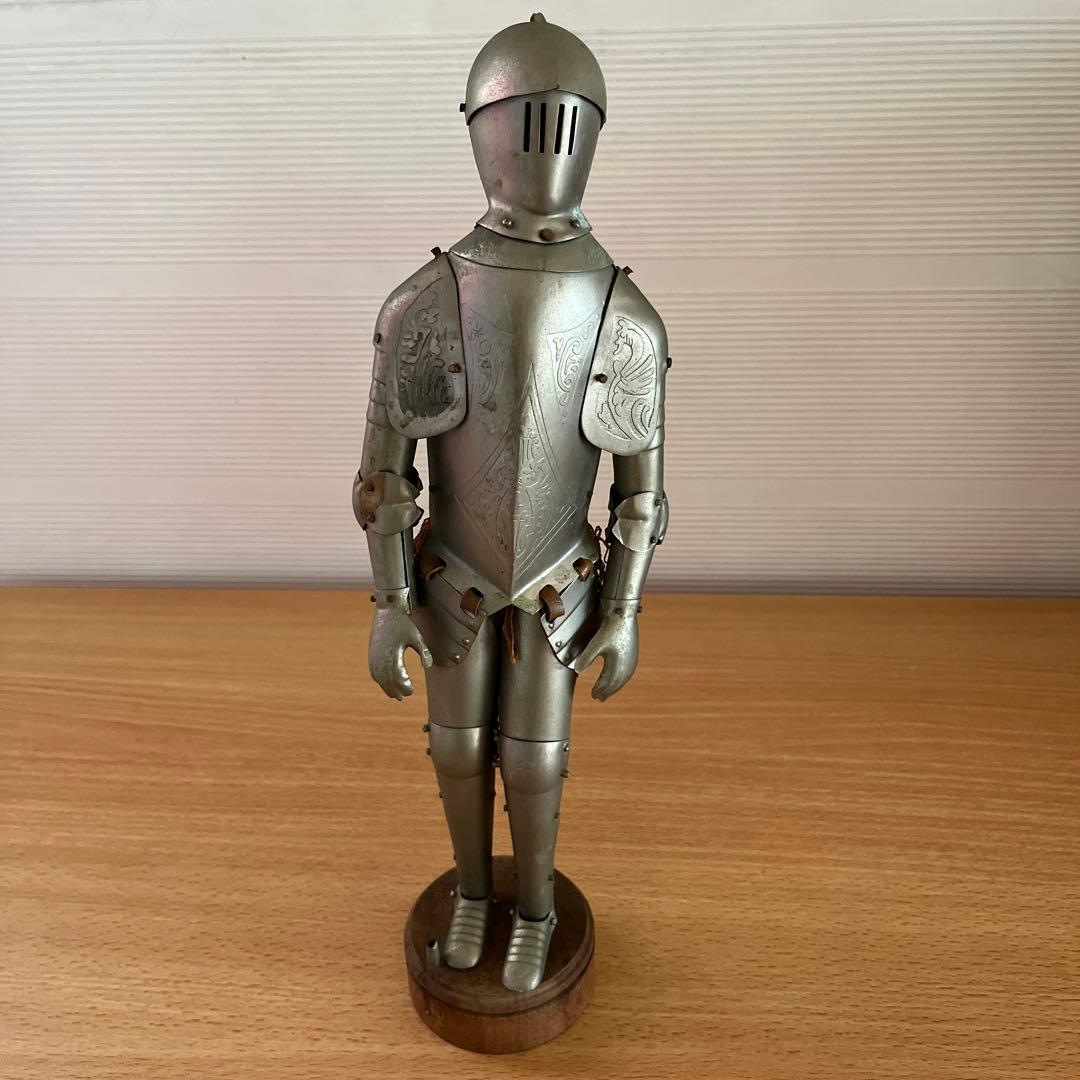 レトロ騎士置物　甲冑　アーマー置物　ヴィンテージ　レア