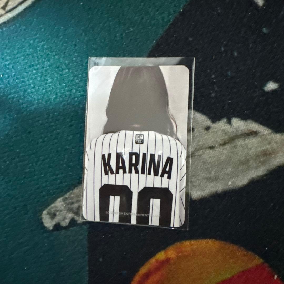 【トレカ付き】aespa ベースボールシャツ KARINA