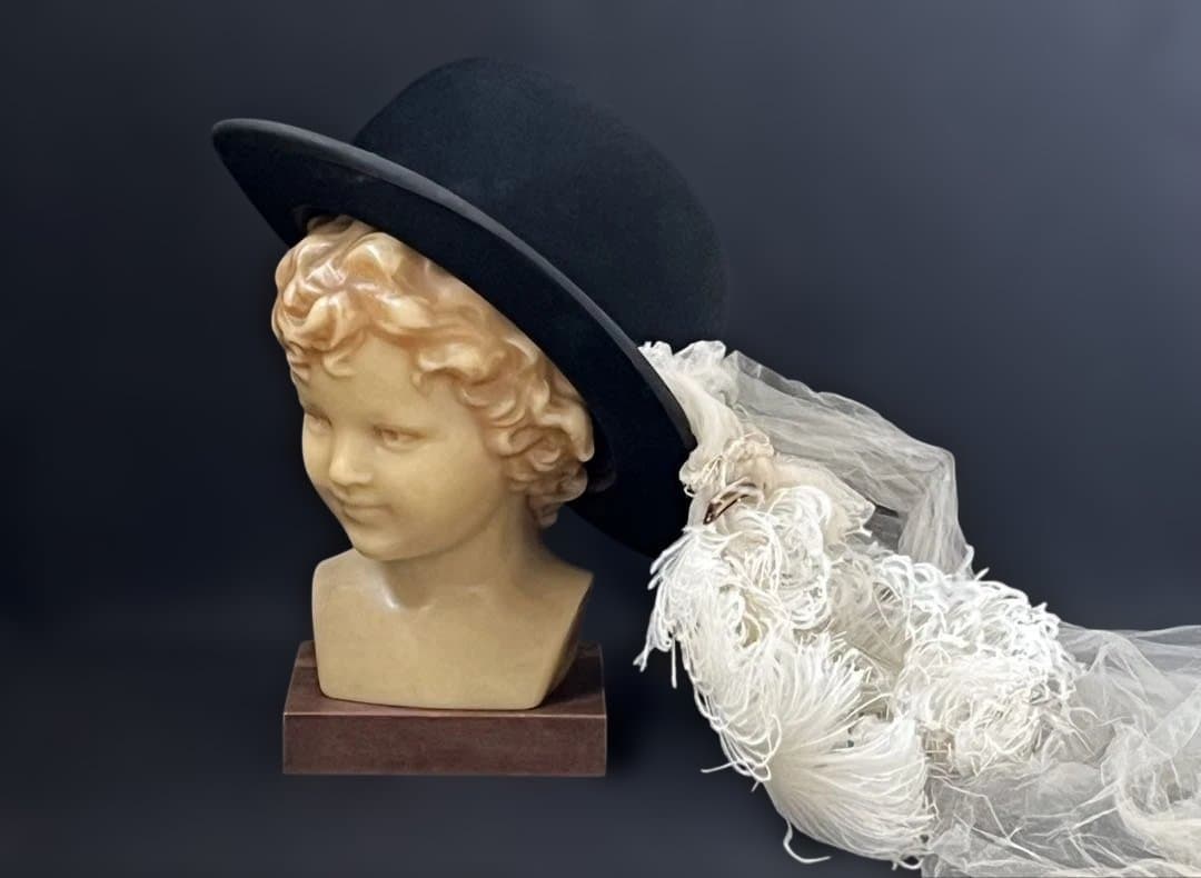 19世紀末 フランス アンティーク ワックス少年静かな佇まいの胸像
