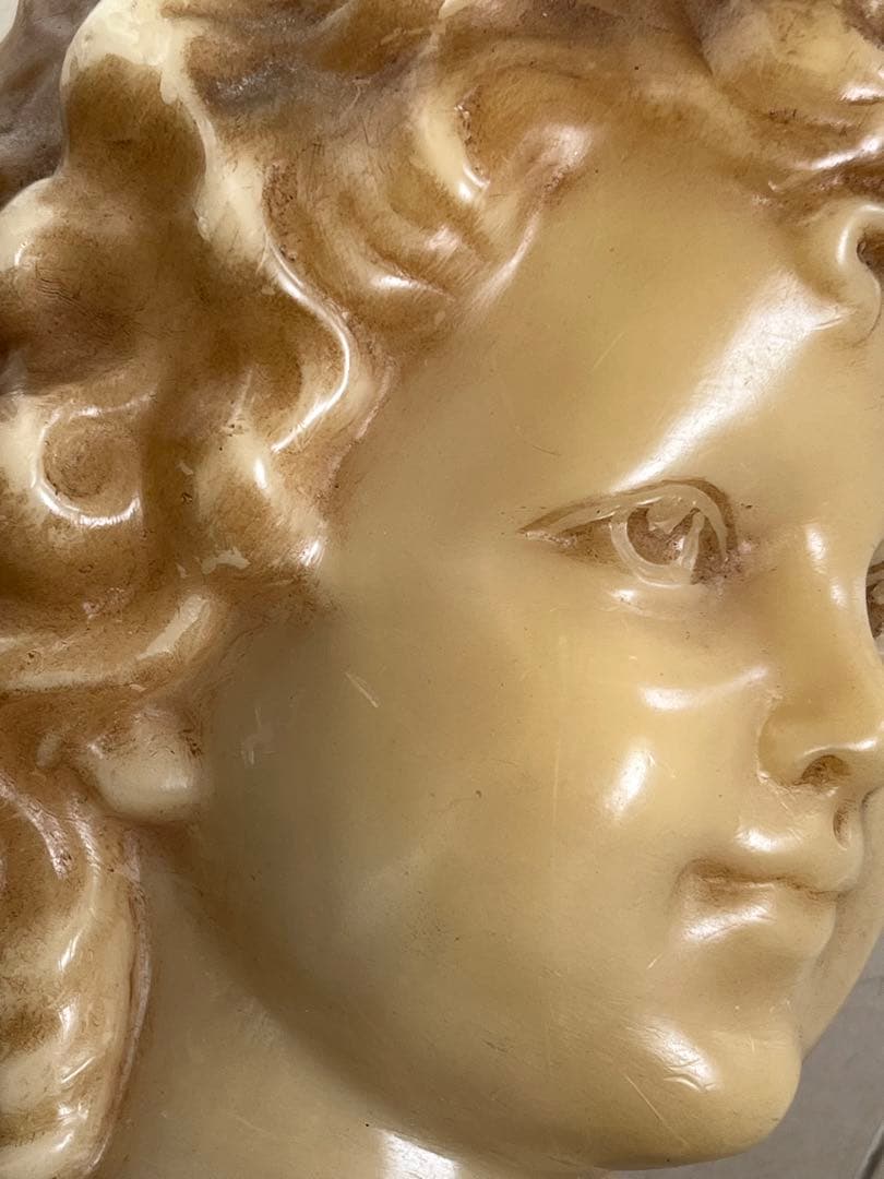 19世紀末 フランス アンティーク ワックス少年静かな佇まいの胸像