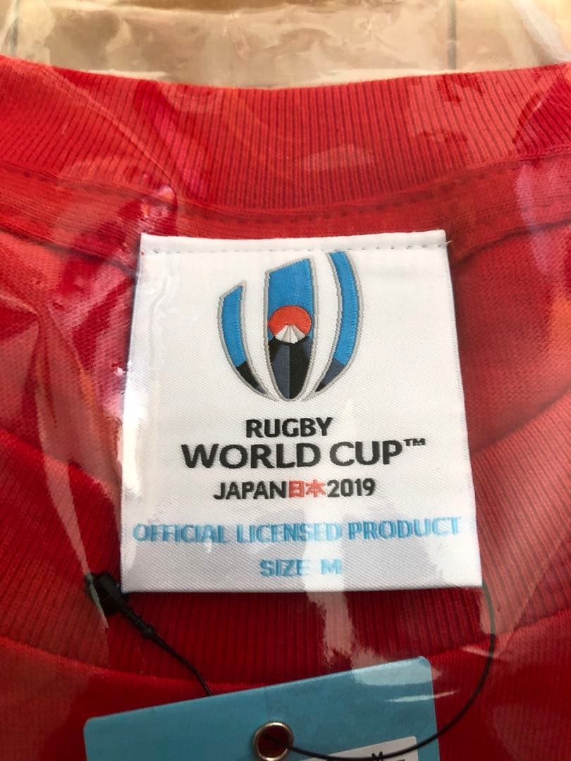 ラグビー日本代表　2019年ベスト8記念Tシャツ　赤
