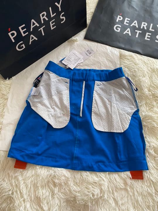 パーリーゲイツ ナイロンタスランストレッチドビー スカートサイズ0