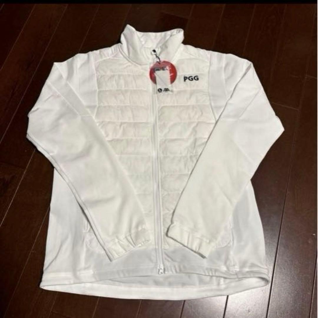 PGGアモッサ×N yメカニカルストレッチタフタホワイトジャケットサイズ4