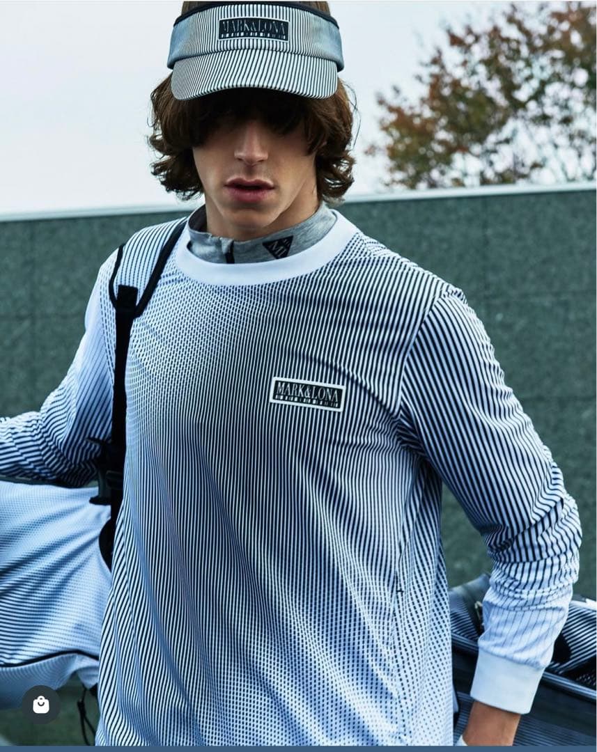 MARK & LONA キャディバッグ ホワイト ブラック