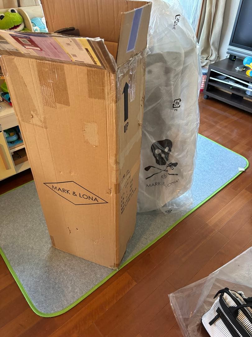 MARK & LONA キャディバッグ ホワイト ブラック