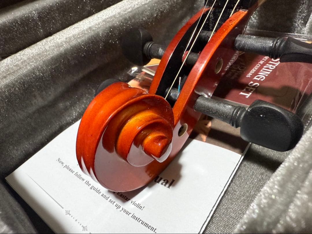【最終値下げ】バイオリン本体＋弓・ロジン・ケース付き【初心者大人用】