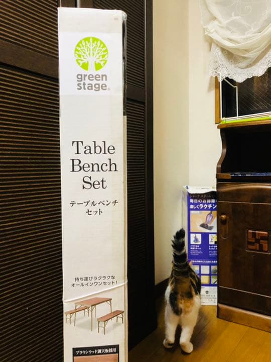 収納式　テーブル＆ベンチセット