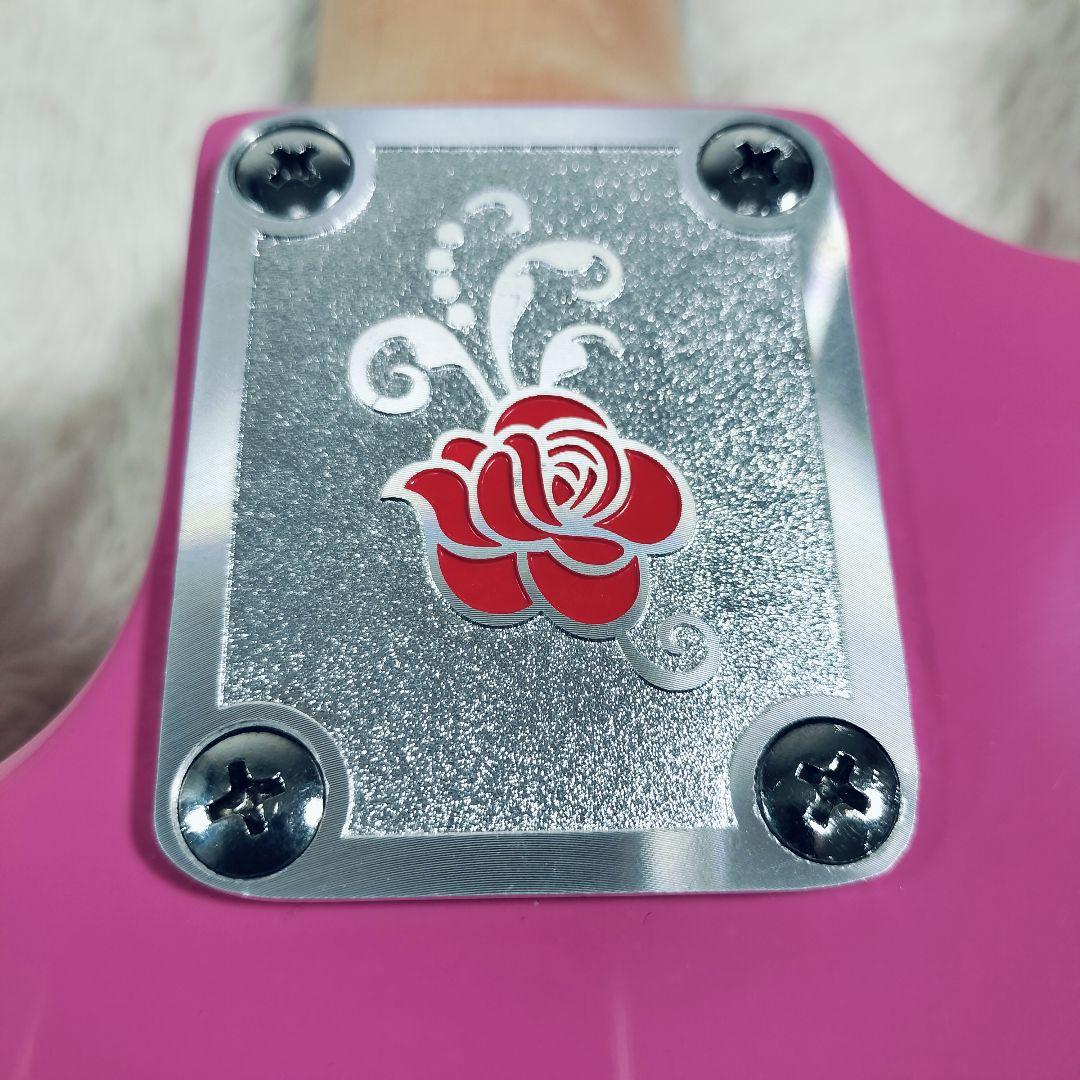 【美品】GYPSYROSE ジプシーローズ エレキギター　ピンク　ラメ入り