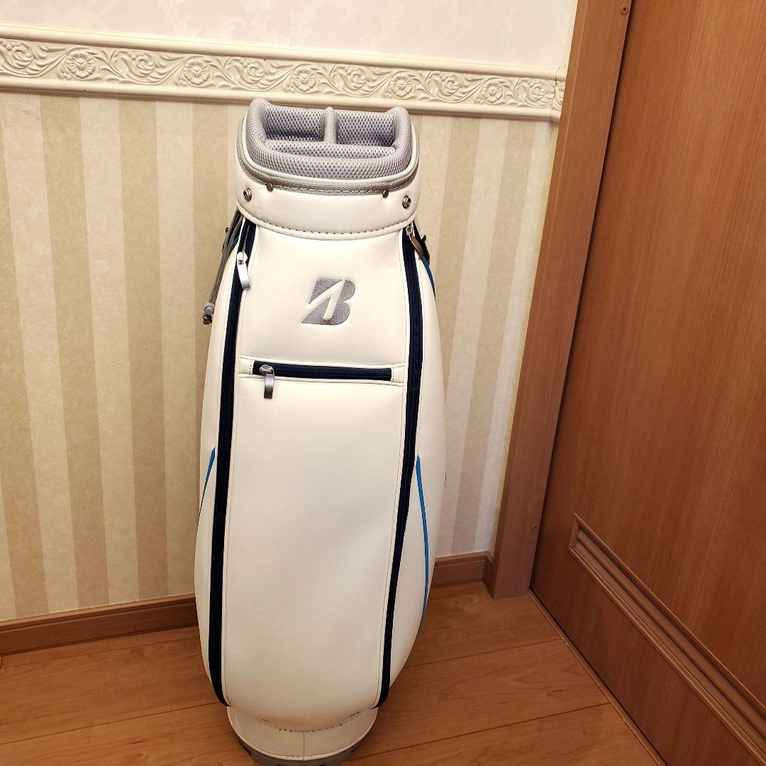 新品未使用‼️ブリヂストンキャディバッグ　BG-100Lホワイトネイビー
