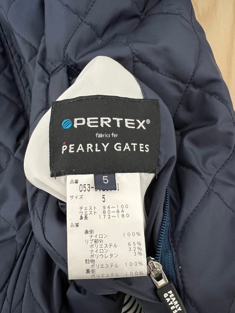 パーリーゲイツ　4WAY PERTEX QUANTUMリバーシブル中綿ブルゾン