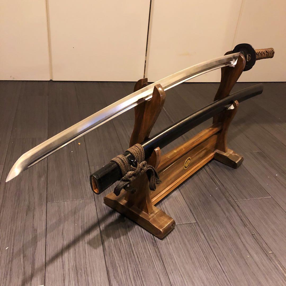 高級模造刀　居合刀　樋入り刀身　茶拵え　亜合金刀身