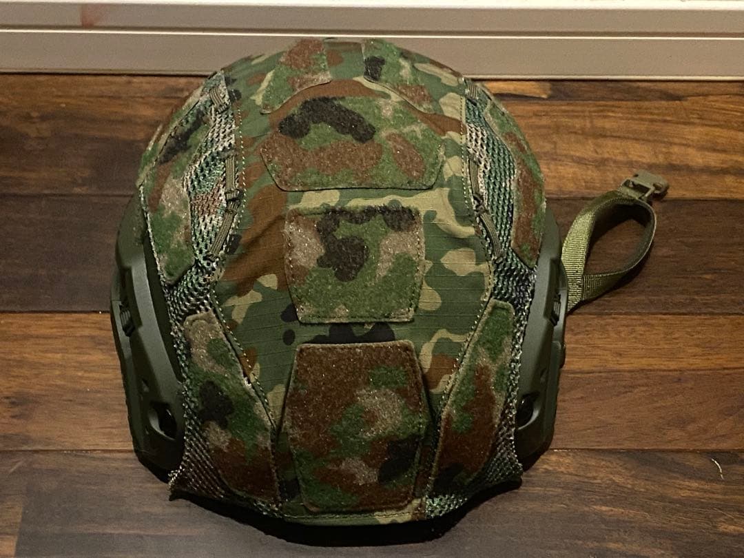 NIJ IIIA レベル3A 実物　ヘルメット　防弾　陸自迷彩　Fastタイプ