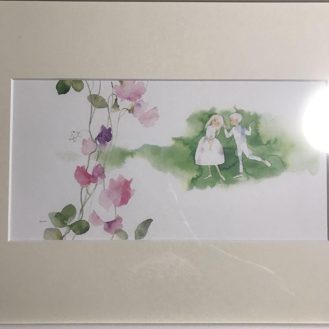 いわさきちひろ 水彩画 新品 箱付き 美品 最終値下げ