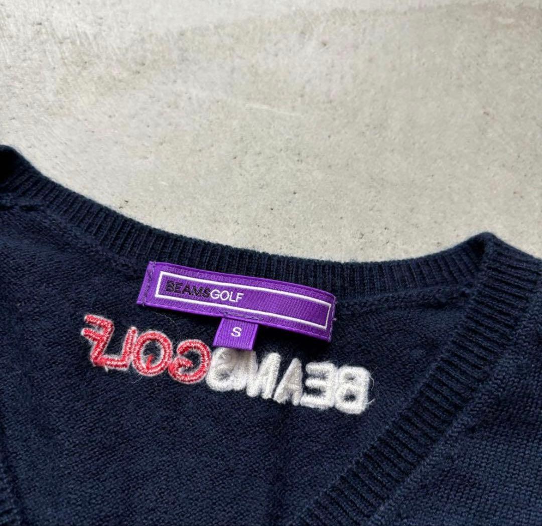 BEAMS GOLF ビームスゴルフ パープルレーベル 長袖ニットセーター S
