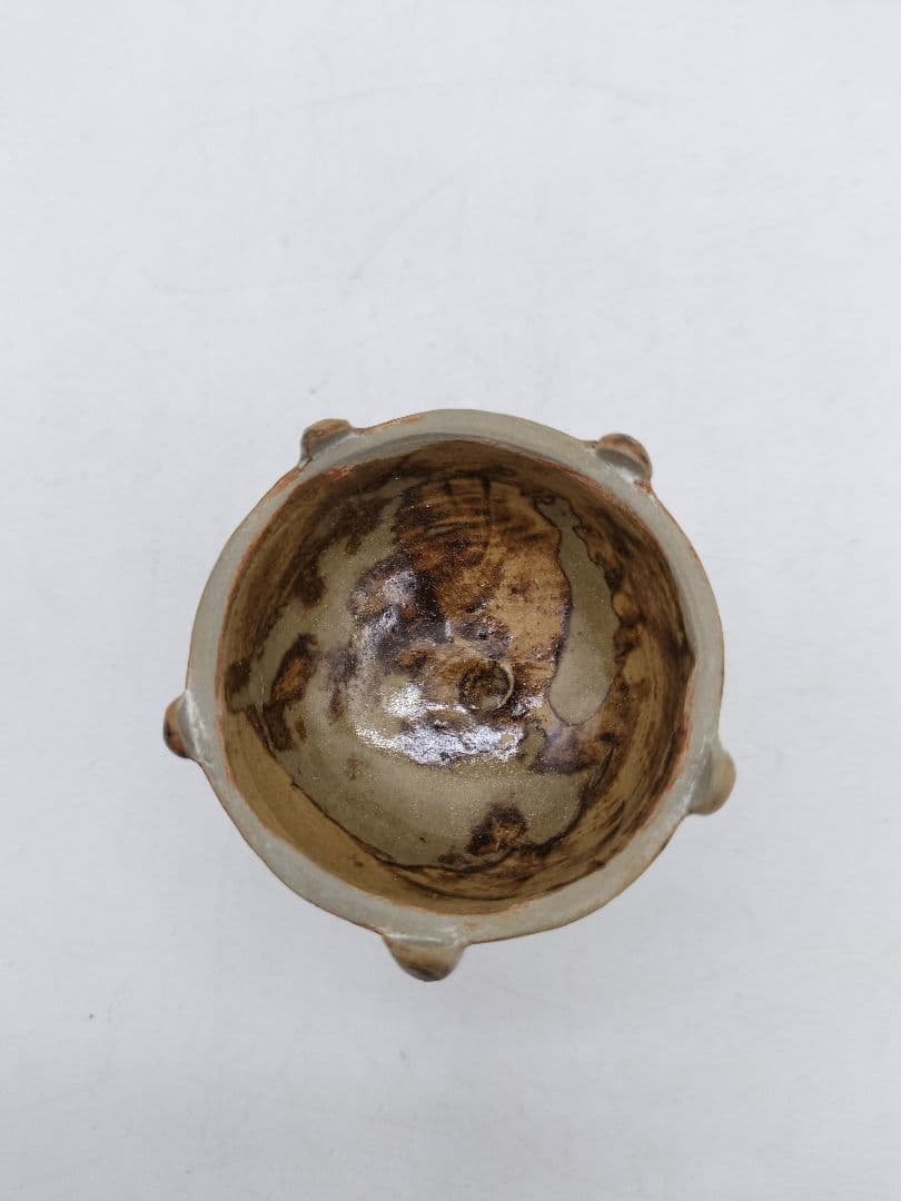 c836 蓋置 火屋香炉 遠州七窯志戸呂焼 白幡鳳悦 木箱 茶道具 古物