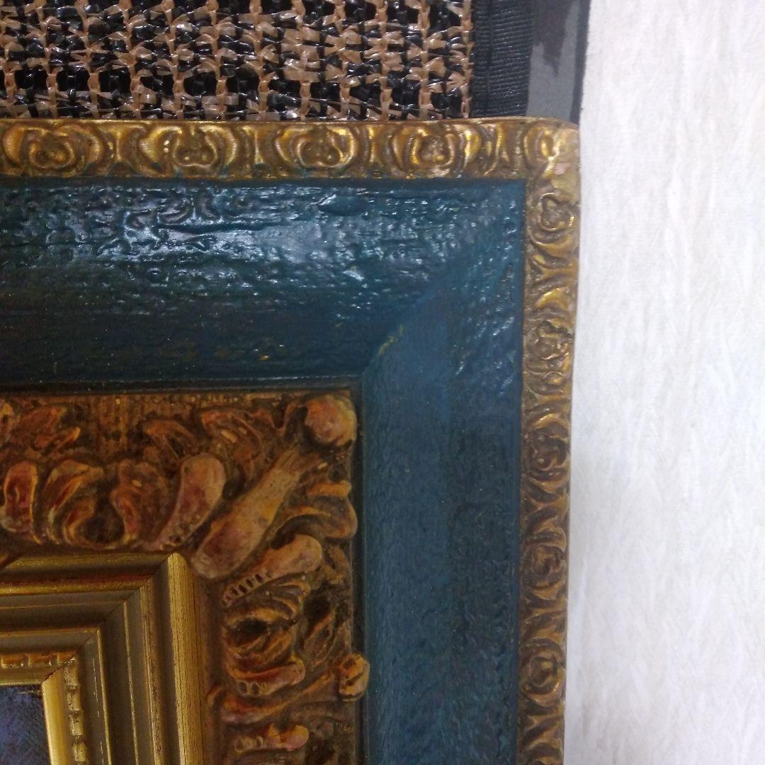 絵画　油彩画「錦木」示現会 荒木総一 　F6 　額装　原画　油絵　静物画　額