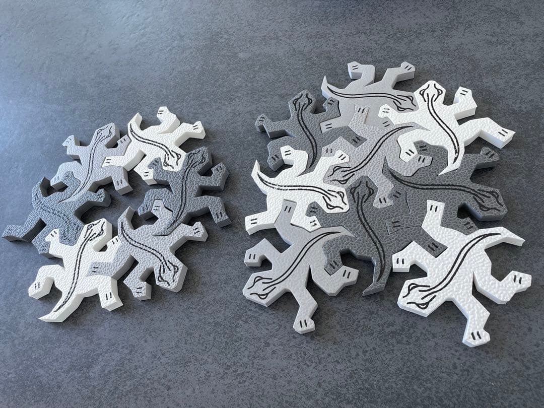 エッシャー ソフトパズル　トカゲ　Lizards of M.C. Escher
