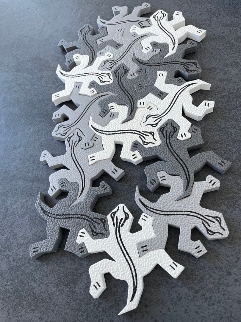 エッシャー ソフトパズル　トカゲ　Lizards of M.C. Escher