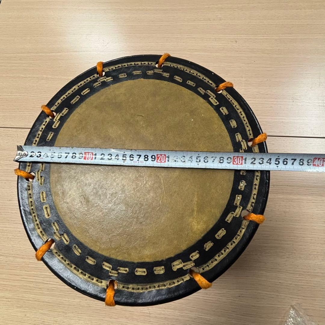 ① 希少 和太鼓 締め太鼓 約35cm 和楽器 ブラック