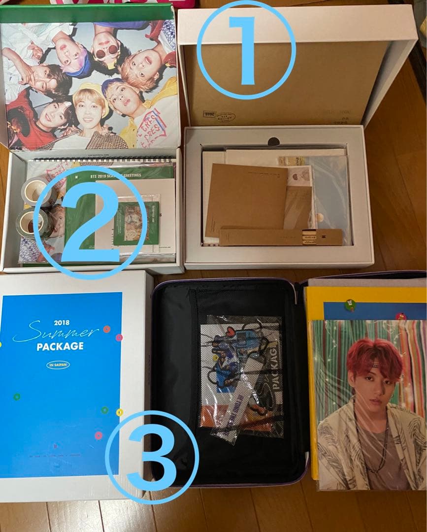 BTS 2018、2019 SEASON'S GREETINGS 3個セット