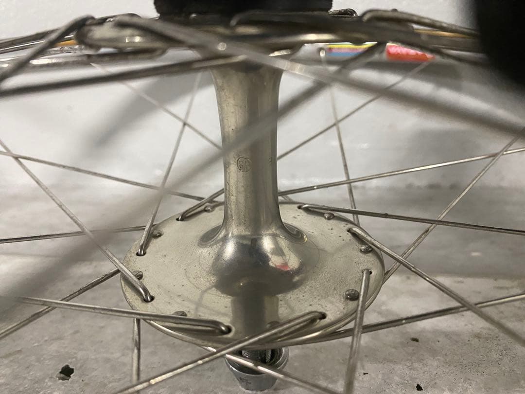 期間限定セール　ピスト NJS刻印 ホイール前後 サンシン ハブ アラヤ