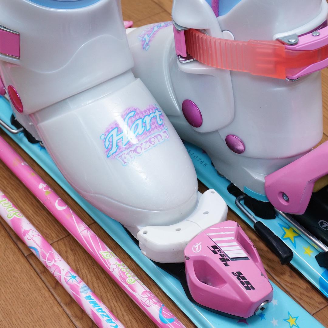 メンテ済 100cm 靴19cm PURE CONSCIOUS スキーセット