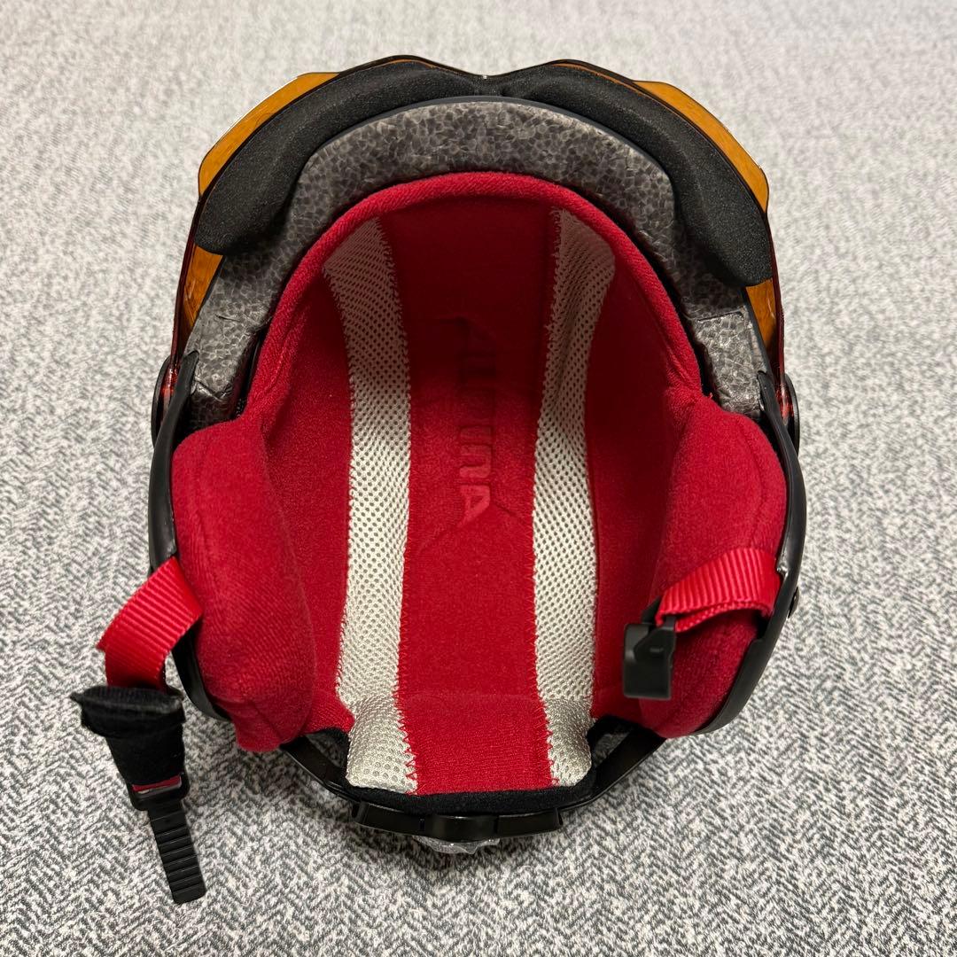 ALPINA ジュニアスキー・スノボー用ヘルメット ミラーシールド付き