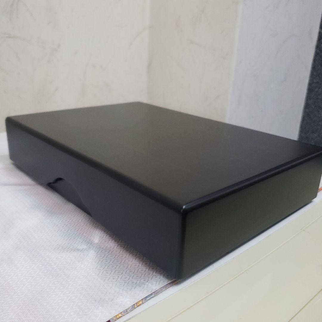 遼雨　黒檀木製文箱 蓋付き収納ボックス21×31,5×6