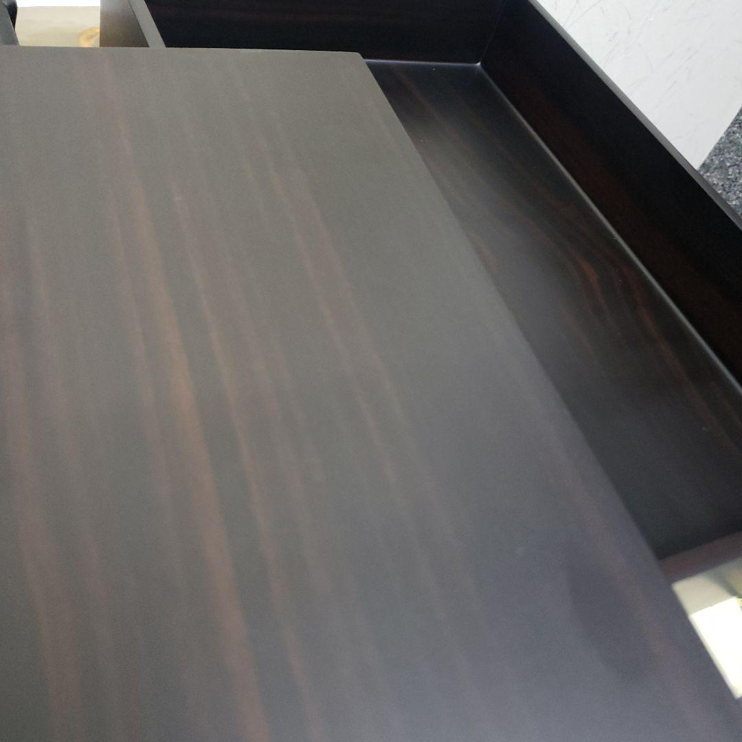 遼雨　黒檀木製文箱 蓋付き収納ボックス21×31,5×6