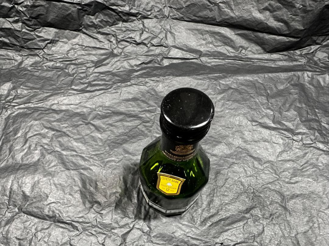 ミニボトル　希少！CUTTY SARK １２年　カティサーク（１０面瓶）　古酒