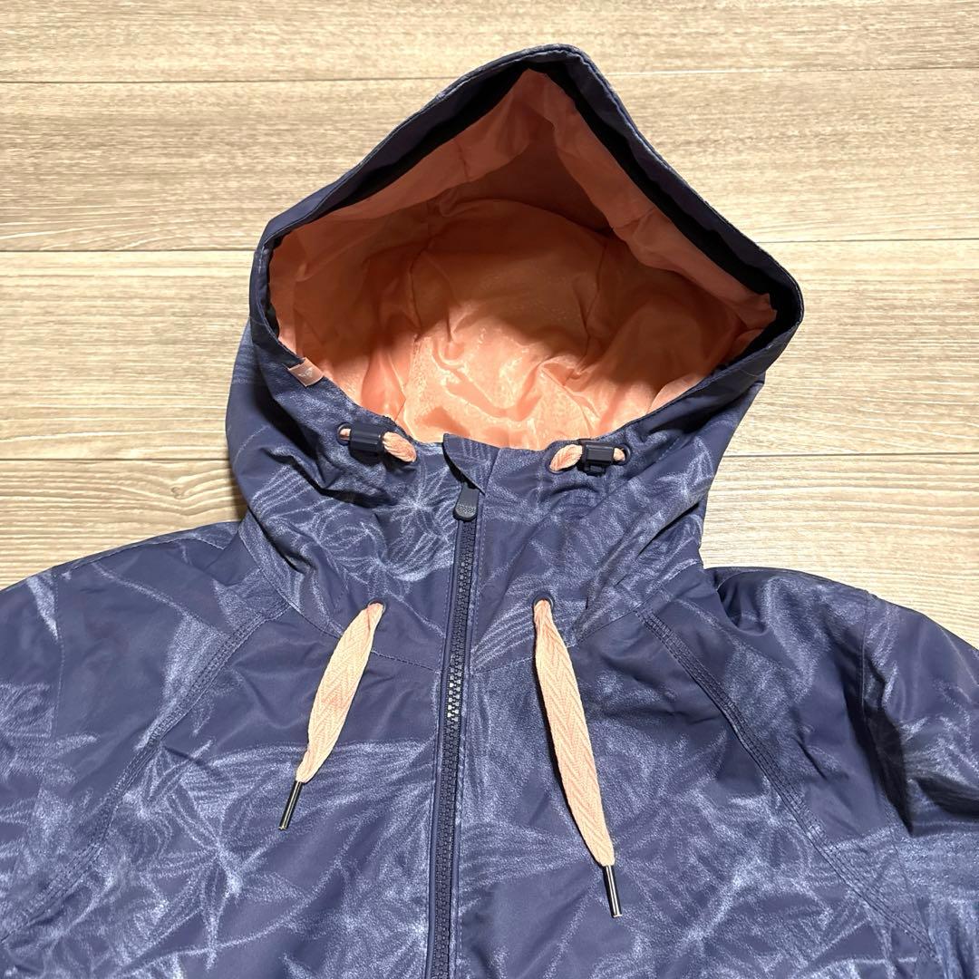 美品 ROXY ロキシー スノーボード スキー ウェアセット ネイビー ホワイト