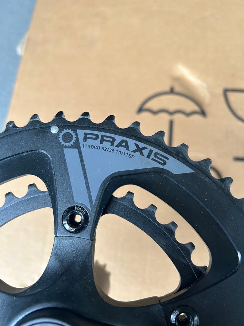 プラクシスワークスクランクセット　172.5 チェーンリング低走行