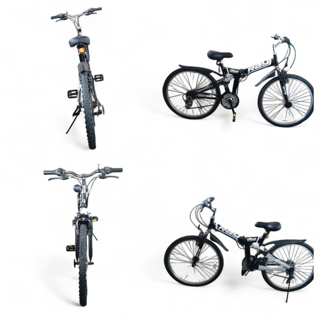 未使用　Raychell　折りたたみ　マウンテンバイク 　黒　26インチ　自転車