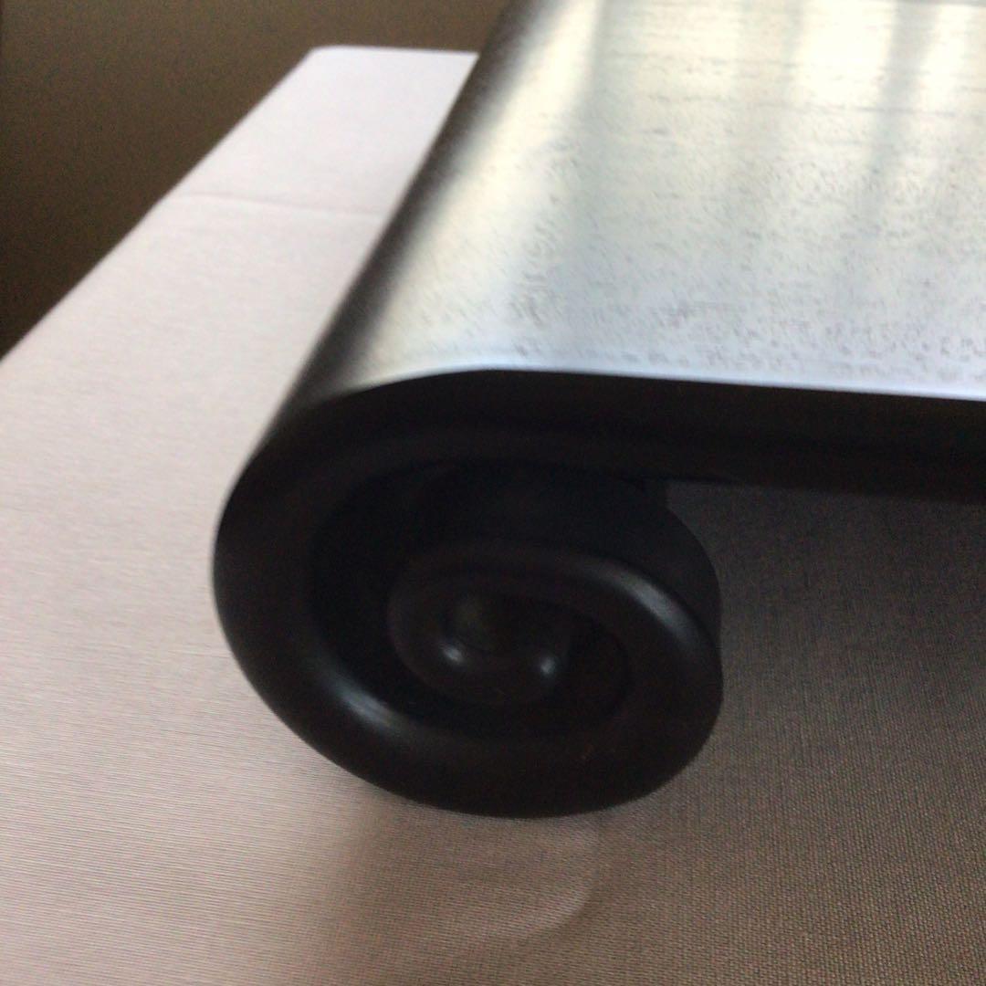 (ふじ印16号)唐木紫檀　花台　巻き足　本漆塗り　茶道具　盆栽台　ビンテージ品