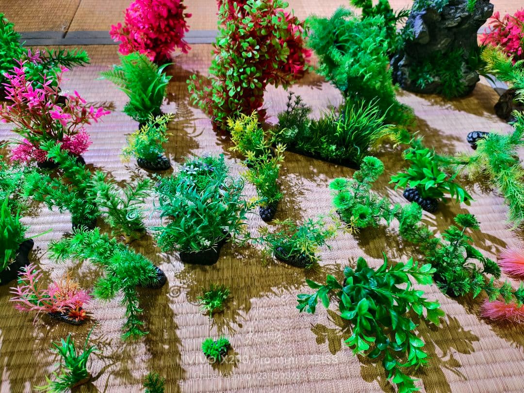 人工水草セット 多様な色と形