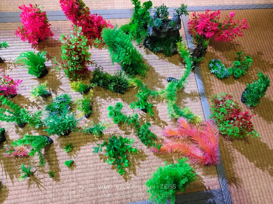 人工水草セット 多様な色と形