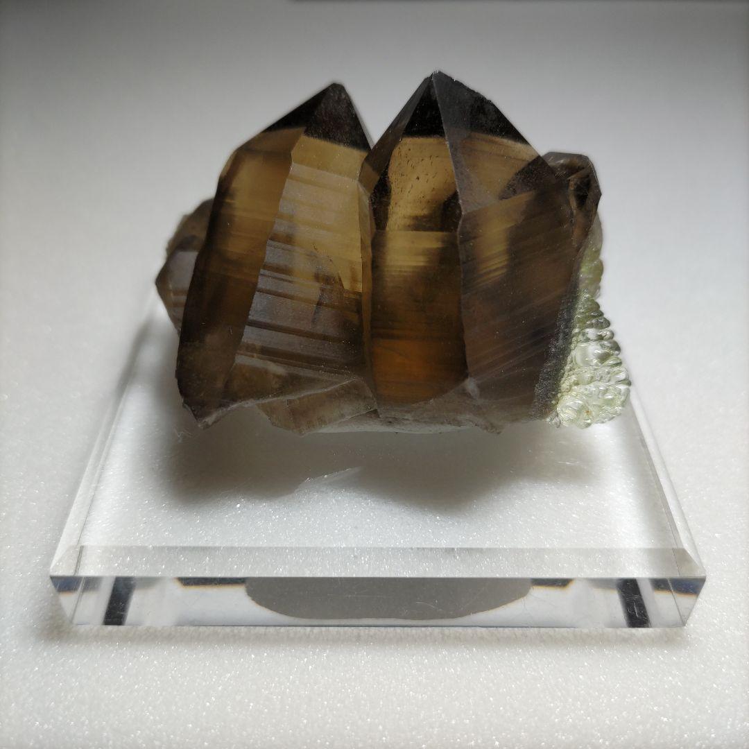 スモーキークォーツ＆ハイアライト　鉱物標本　原石　水晶