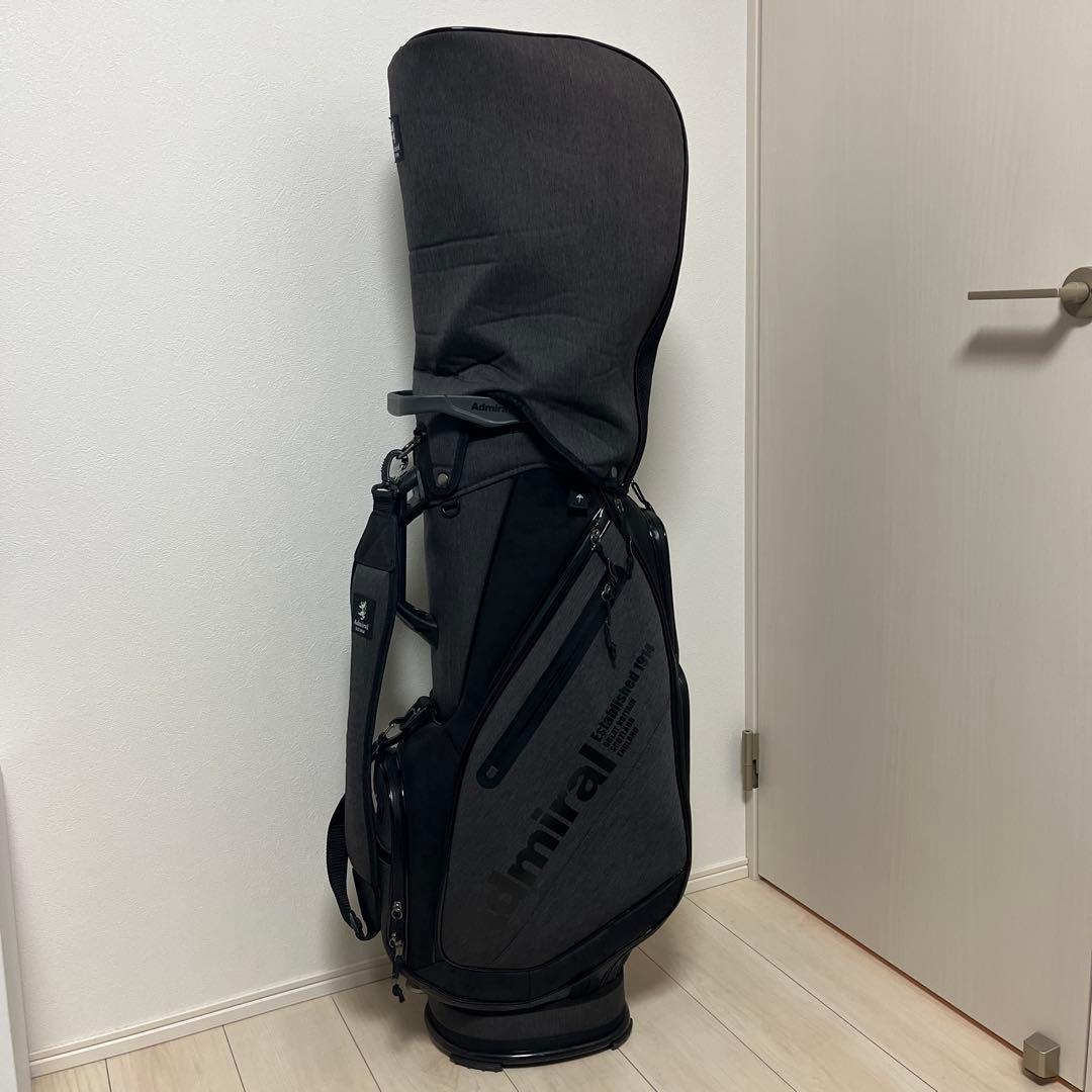 Admiral miral ゴルフバッグ ブラック/グレー