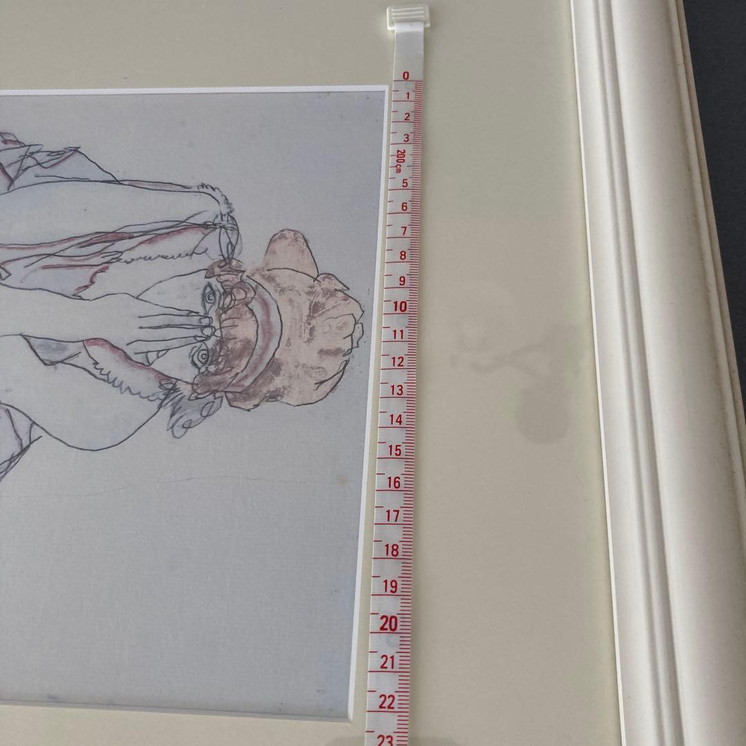 エゴン・シーレのアート作品（フレーム付き）