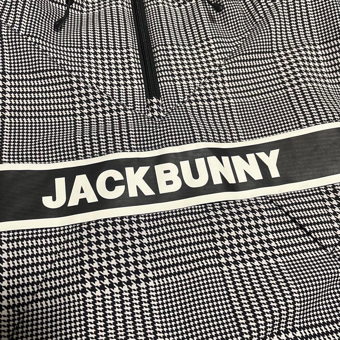 極美品　ジャックバニー　千鳥　グレンチェック　ブルゾン 　黒　白　パーカー　4