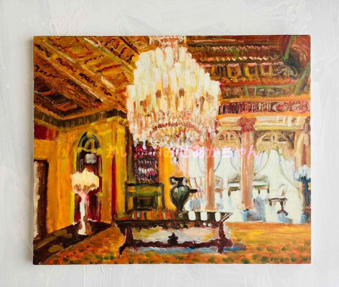 50×61㎝「シャンデリア　２」油彩・原画・F12
