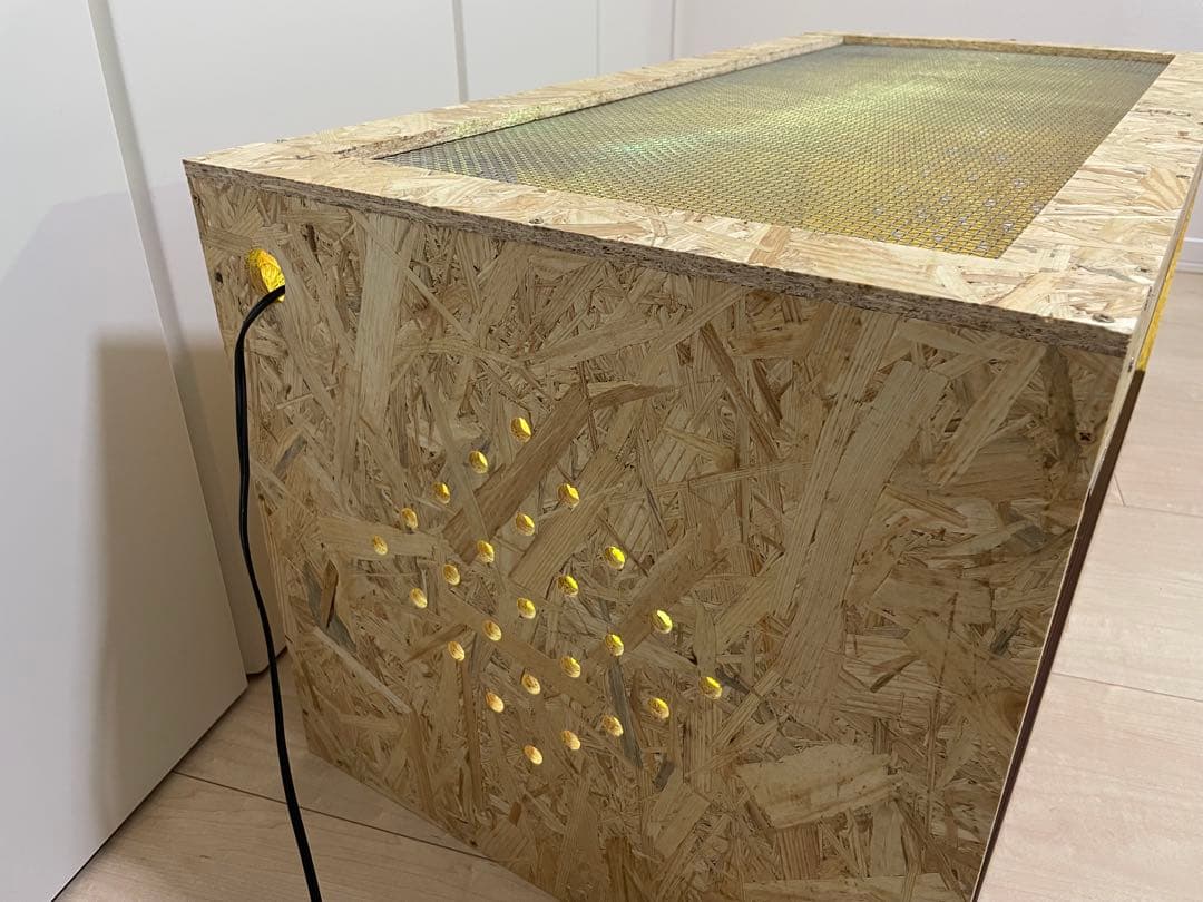 爬虫類ケージ　爬虫類飼育ゲージ　90ラック用サイズ　天井金網仕様