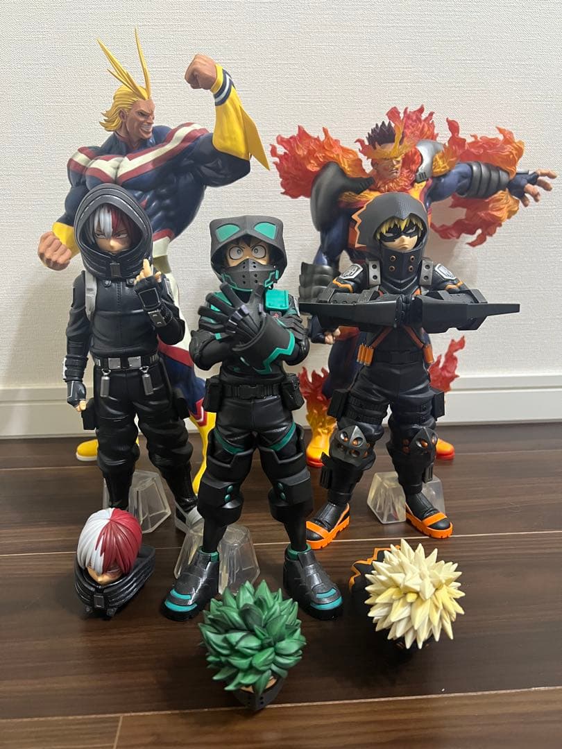 一番くじ ヒロアカ フィギュア 5点セット 緑谷 爆豪 轟 オールマイト エンデ