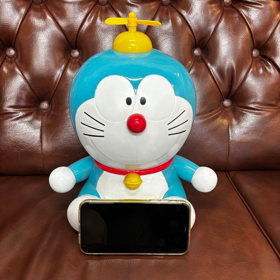 小学館　店舗用　ドラえもん 筐体　約45cm フィギュア　ソフビ　レトロ