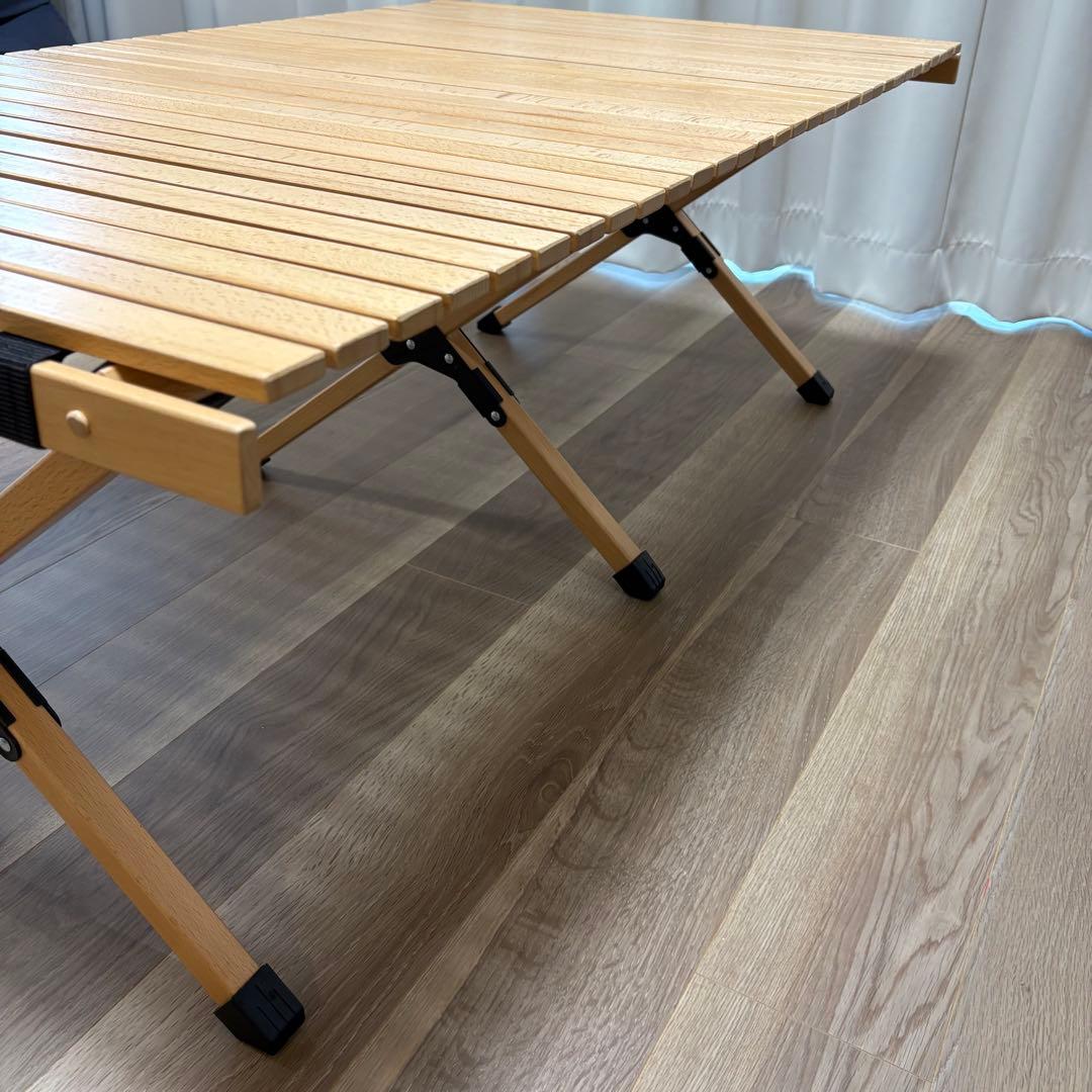 FIELDOOR ウッドロールテーブル 120×70x45 木製