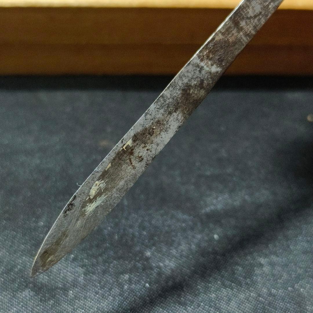 馬針 鉄地 江戸骨董 長さ10cm 本物 珍品 武具刀装具 旧家蔵出蒐集家放出