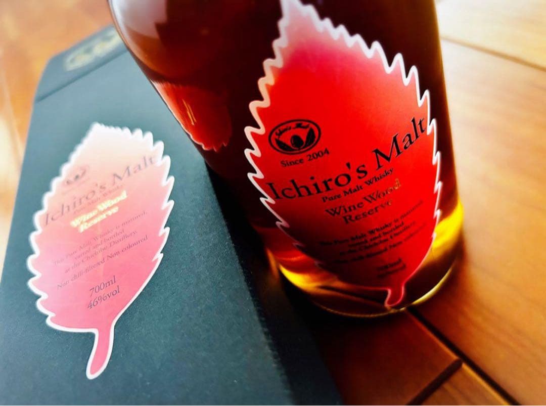 イチローズモルト、ワインウッドリザーブ、リーフラベル、ウィスキー、化粧箱付き