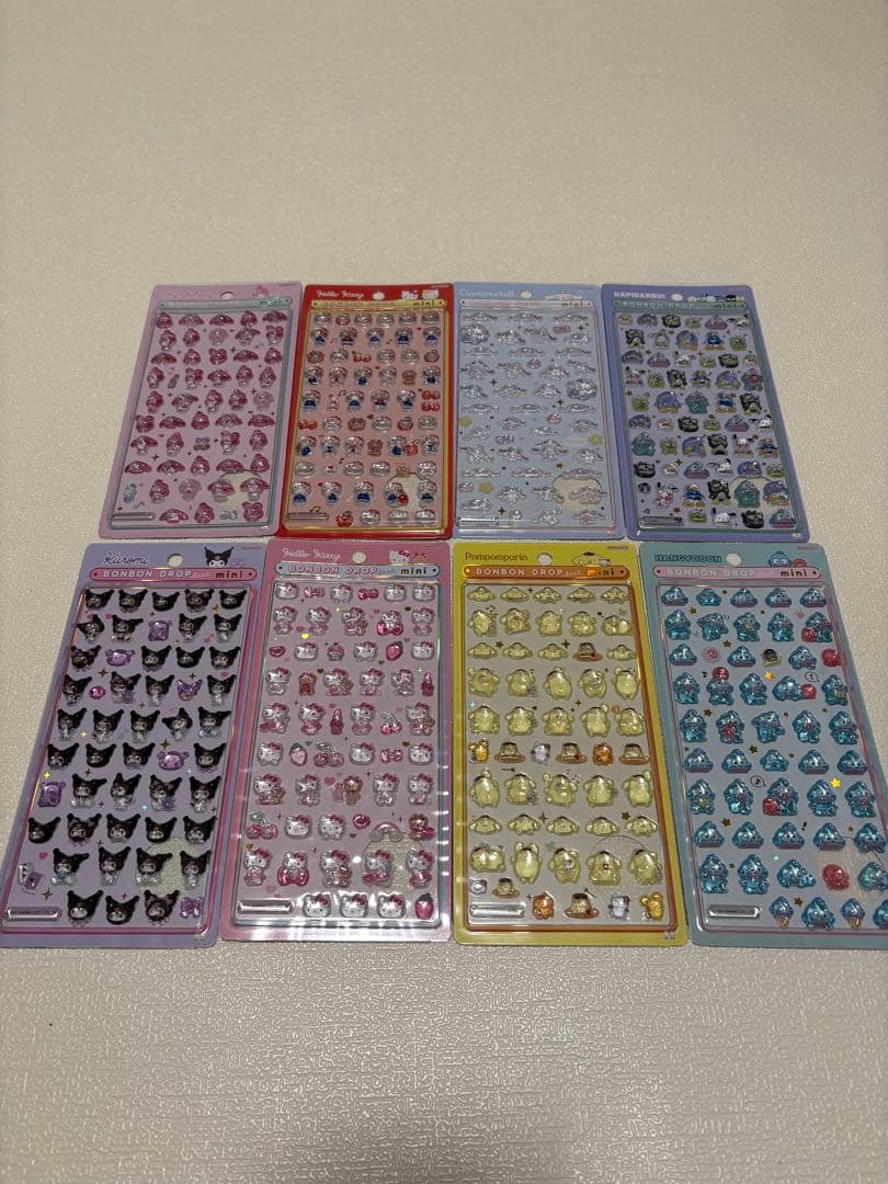 【国内正規品】サンリオ ボンボンドロップシールmini 8種セット